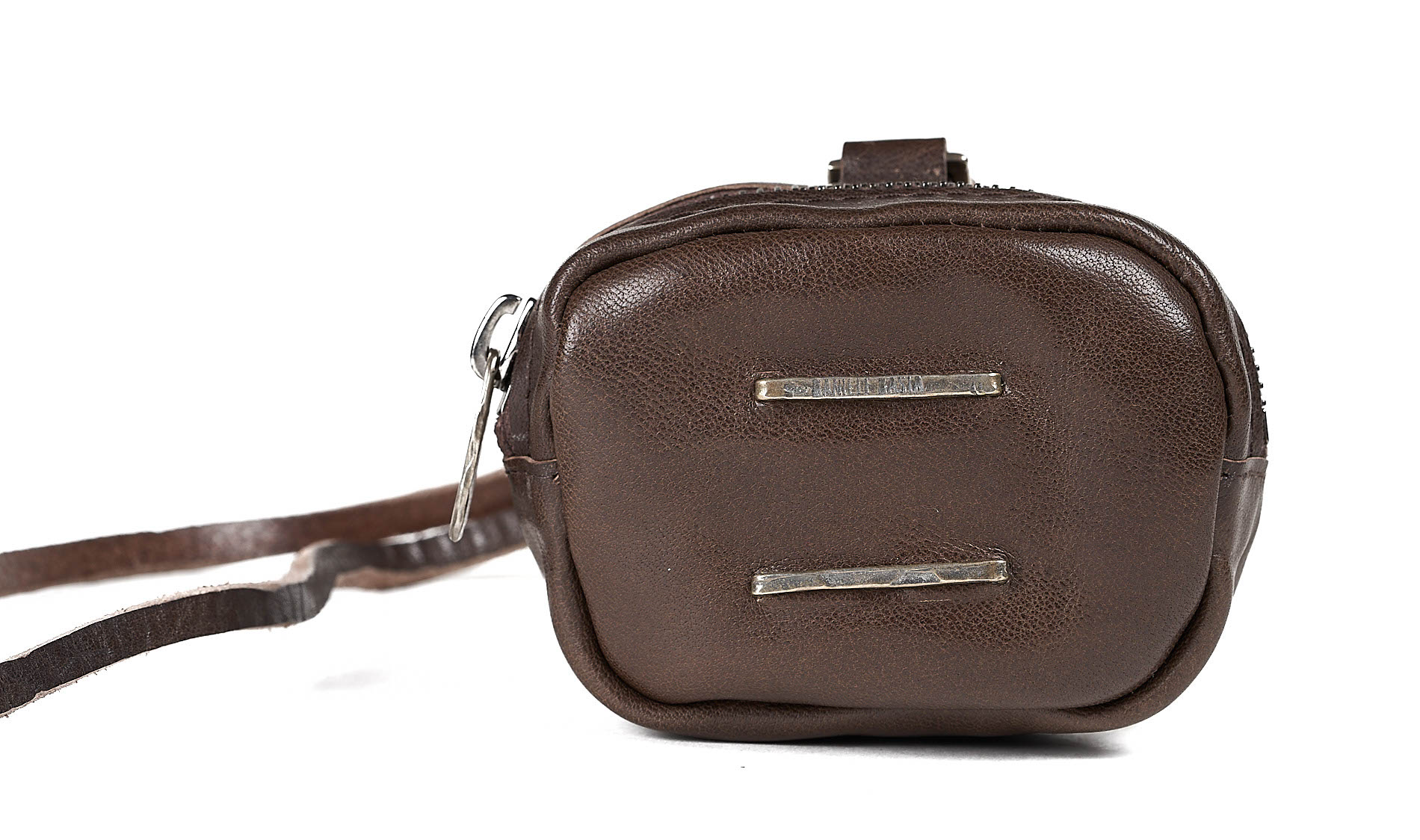 daniele basta leather and silver bags - FRONT